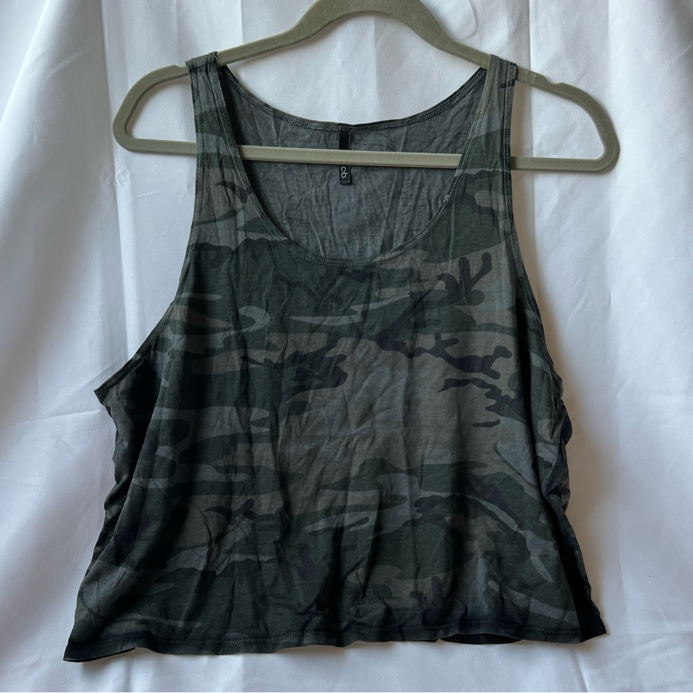 CB | Medium Camo Crop Top